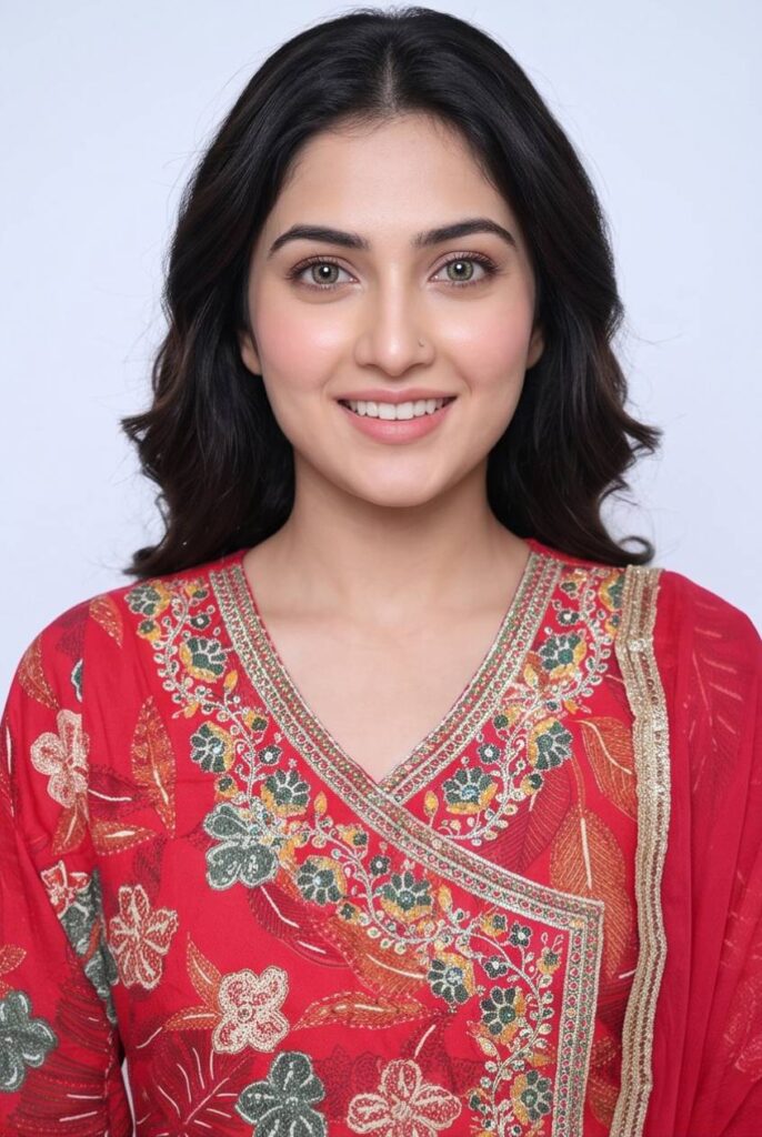 Women's Cotton Angrakha Kameez,Pant and Dupatta